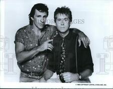 1986 Press Photo Actors Carl Weintraub & Barry Bostwick in 