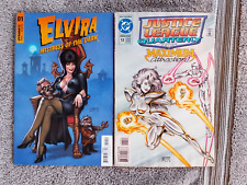 Elvira 1 Linsner Dynamite Justice League Quarterly 13 Vampirella Year 2 4 Lives picture