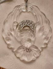 1999 Lenox Vintage Pave Jeweled Crystal Angel Ornament With Lt Blue Tassle picture
