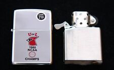 Vintage Zippo 1980 NCAA Champs High Polish Finish No. 250 Oil Lighter Unfired picture