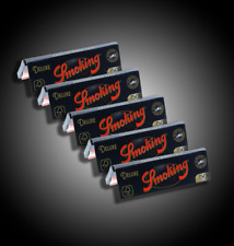 Smoking Deluxe Rolling Papers Medium 1 1/4, 78mm Cigarette Paper (5 Booklets) picture