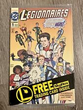 Legionnaires #1 DC Comics Book With Card 1993 NM Sealed Polybag  picture