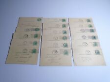 (17) Used Written On Postcards Postal Cards 1c Thomas Jefferson 1940's - Unique picture