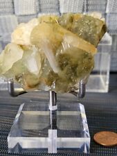  Green  Apophyllite  With  Stilbite Crystals picture