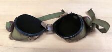 Vintage WWII FGCO Military Aviator Pilot Goggles or Ski Goggles picture