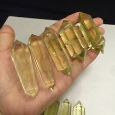 Natural Citrine Double Terminated Wands Yellow Crystal Quartz Points Specimen picture