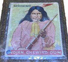 GERONIMO CHIEF 1933 GOUDEY R73 INDIAN GUM CARD picture