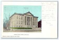 1904 Carnegie Public Library Exterior Building Joplin Missouri Vintage Postcard picture