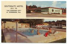 St. Petersburg FL Southgate Motel US 19 Postcard Florida picture