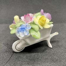 Royal Doulton Bone China Hand Painted Wheelbarrow with Flowers picture