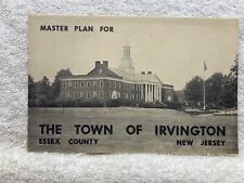 1960s Master Plan Irvington NJ Essex County Information Foldout Sheet Vtg picture