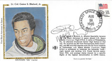 NASA ASTRONAUT LT COL GUION S BLUFORD JR SIGNED STAMPED '75 SILK CACHET AUTO FDC picture