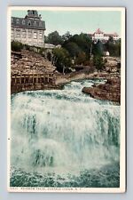Ausable Chasm NY-New York, Rainbow Falls, Antique, Vintage Souvenir Postcard picture