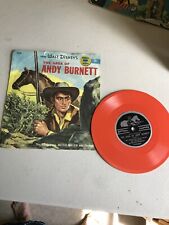 Walt Disney's THE SAGA OF ANDY BURNETT 78rpm 50s Golden Little RED Record  picture
