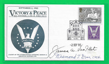 Desmond Doss & General James Van Fleet Heroes of WW 2 SIGNED WW 2 Commemorative picture