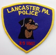 Obsolete vintage US USA Lancaster Pennsylvania Police K9 Unit patch v2 picture