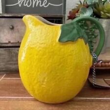 New Farmhouse Ceramic Lemon Pitcher picture