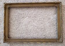Antique Victorian 8 x 12 Wood Ornate Gesso Corner Gold Picture Frame picture