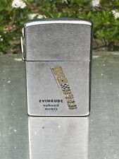 Vintage 1972 Evinrude Outboards Loss Proof Advertising Zippo Lighter picture