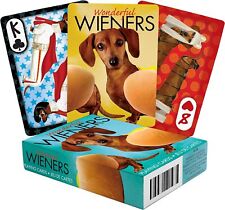 AQUARIUS Wonderful Wieners Playing Cards - Cute Weiner Dog Themed Deck of...  picture