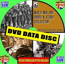18000 HISTORIC 1st WORLD WAR PHOTOS & VIDEOS WW1 TACTICS WEAPONS NAVY PC DVD NEW picture
