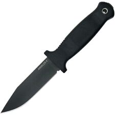 Demko Arminger 4 Fixed Blade Knife Black TPR Handle 80CrV2 Clip Point Plain  picture