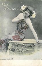 C-1905 French Model Stage Actress Lise Fleuron RPPC Photo Postcard 6677 picture
