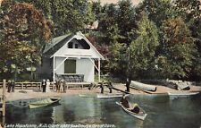 Cartright's Boat House Great Cove Lake Hopatcong New Jersey NJ 1912 Postcard picture