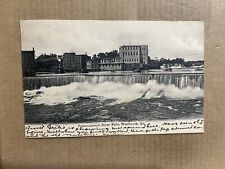 Postcard Westbrook ME Maine Prescumpscot River Falls Dam Vintage 1905 UDB picture