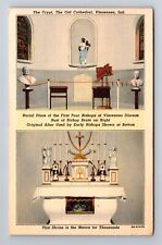 Vincennes IN-Indiana, Bishop Brute Shrine, Antique, Vintage c1941 Postcard picture