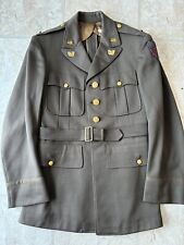 US Army WWII Warrant Officer's Jacket & Trousers with Bullion China, Burma India picture