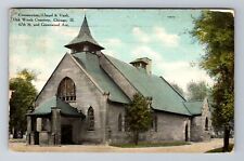 Chicago IL-Illinois, Oak Woods Cemetery Chapel & Vault, c1909 Vintage Postcard picture