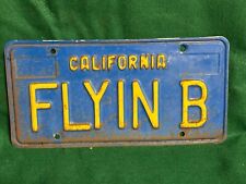 Vintage California Blue &Yellow License Plate-Personalized  