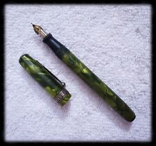 Vintage KREKO Fountain Pen Green and Black Marbled  picture