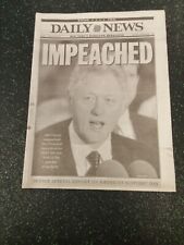 VINTAGE New York Newspapers ;  Clinton Impeached picture