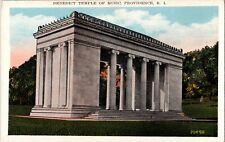 Benedict Temple of Music Providence RI postcard Rhode Island 1907-1915 picture