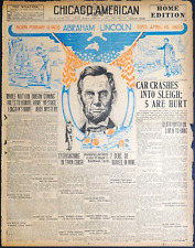 1912 Chicago Newspaper Color Front Page - Abraham Lincoln Birthday picture