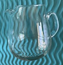 MCM Clear Glass Pitcher Pinched Pour Spout To Retain Ice 2 Qts picture