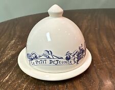 Vintage Le Petit Dejeuner Dome Butter Dish Bell Le Comptoir de Famille picture