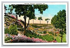 Postcard Lancaster Pennsylvania Barrose Terrace Gardens Greetings picture