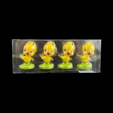Easter Chick Candle 2.5 in 2007 Set of 4 Yellow Green picture