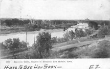 Capitol Des Moines Iowa Raccoon River 1907 Postcard undivided 550 picture