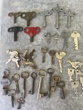 Antique Vintage Lot of 44 Skeleton/Clock Keys Yale Mosler Master VW & More picture
