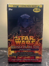 2005 Topps STAR WARS REVENGE OF THE SITH Movie Cards 5 Pcks+1 Bonus Pack-SEALED picture