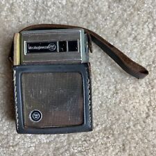 Vtg Westinghouse 60's transistor H-707P6GPA Green AM radio works w/ leather case picture