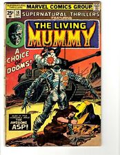Supernatural Thrillers #10 ORIGINAL Vintage 1974 Marvel Comics Living Mummy picture