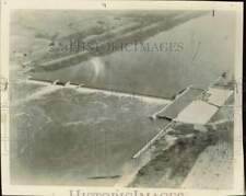 1924 Press Photo Air view of moveable dam on the Ohio River at New Richmond picture