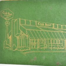 1985 Crab Bowl Restaurant Menu Jerry Sue Whitford Coronado Drive Portland OR picture