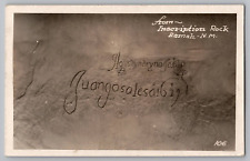 Inscription Rock Ramah New Mexico NM El Morro RPPC Photo Postcard 1930 JR Willis picture