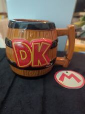Donkey Kong Barrel Shaped Coffee Mug Ceramic Cup Game DK NES Nintendo picture